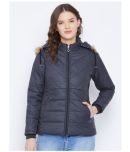 VERO AMORE Polyester Navy Parka Jackets Single