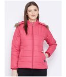 VERO AMORE Polyester Pink Parka Jackets Single