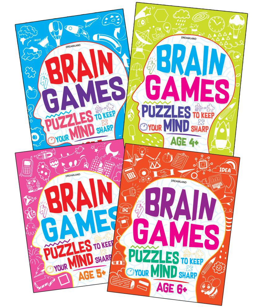     			Brain Games Series (A set of 4 Books) - Interactive & Activity