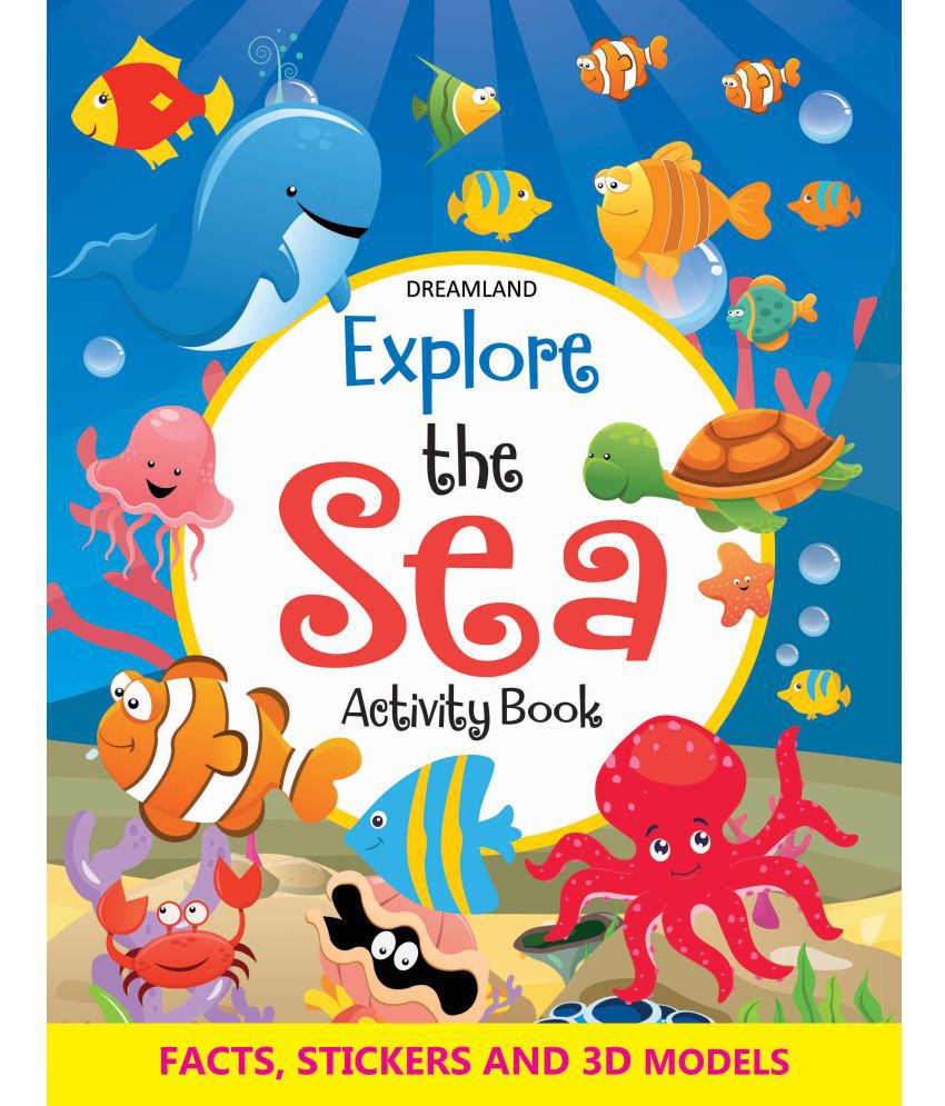     			Explore the Sea Activity Book with Stickers and 3D Models - Interactive & Activity