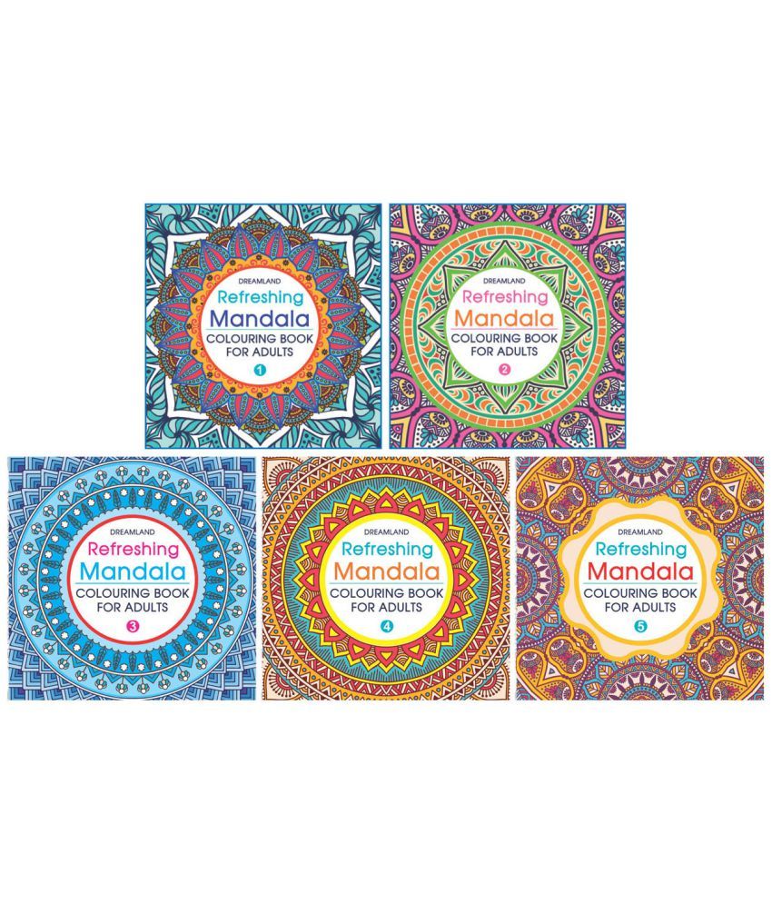     			Refreshing Mandala - Colouring Book for Adults (Pack) (5 Titles) - Colouring Books for Peace and Relaxation