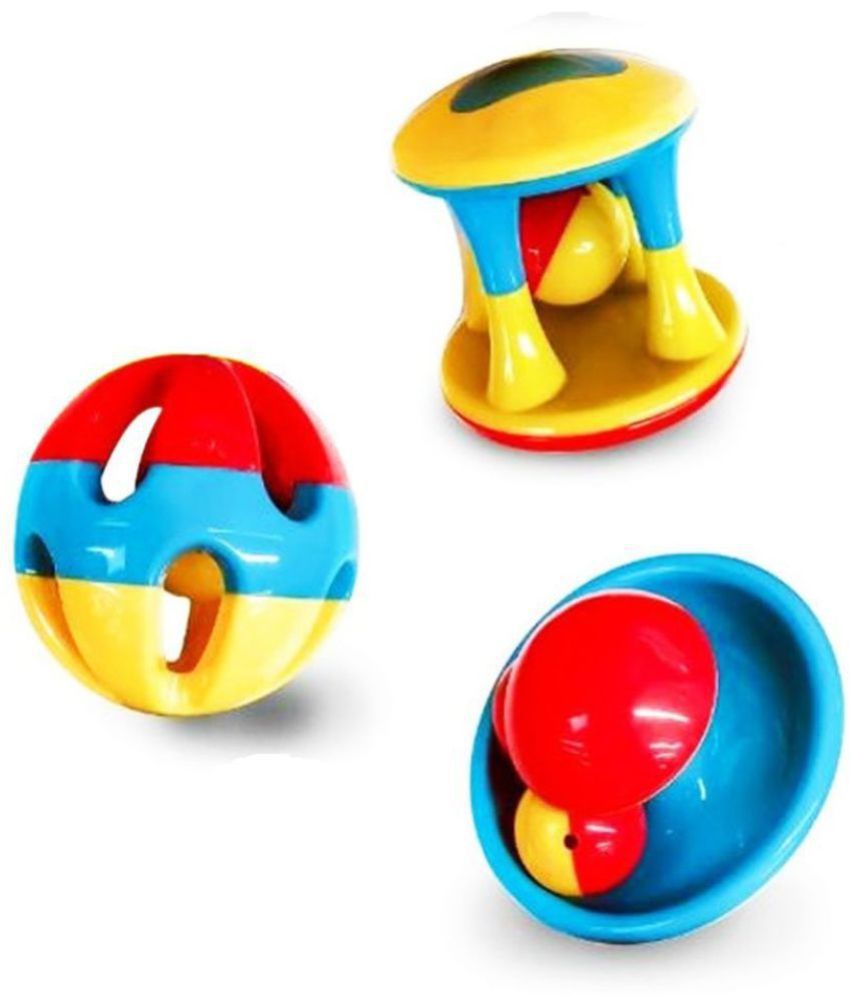 3 in 1 Funny Baby Rattles Fun toy With Little Jingle Ball For Kids Rattle