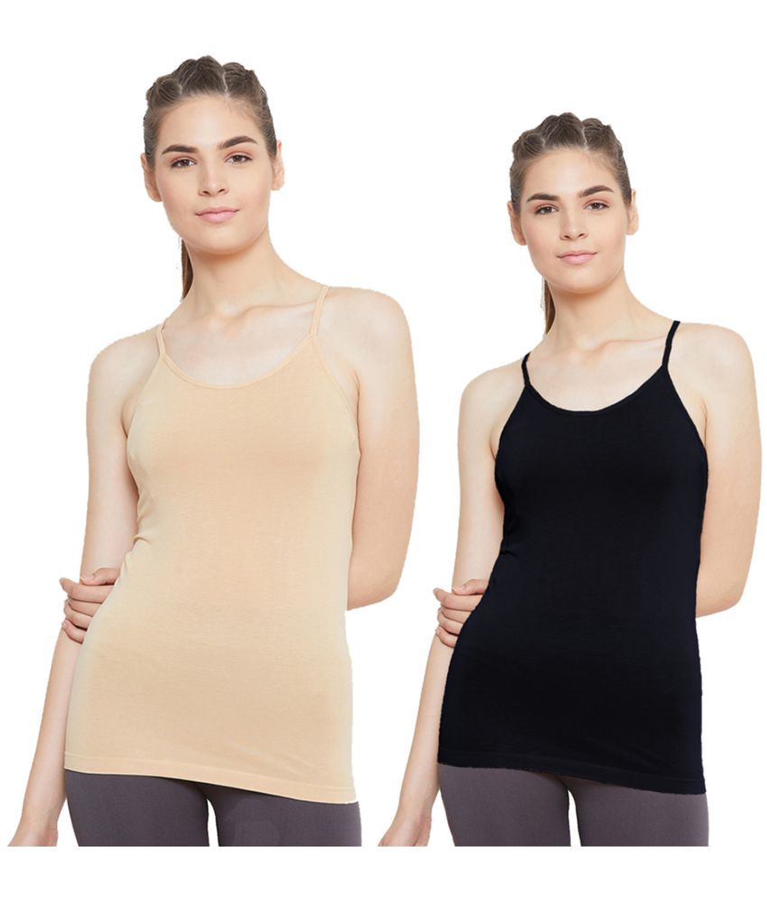     			Outflits Pack of 2 Cotton Women's Smoothing Cami ( Multi Color )