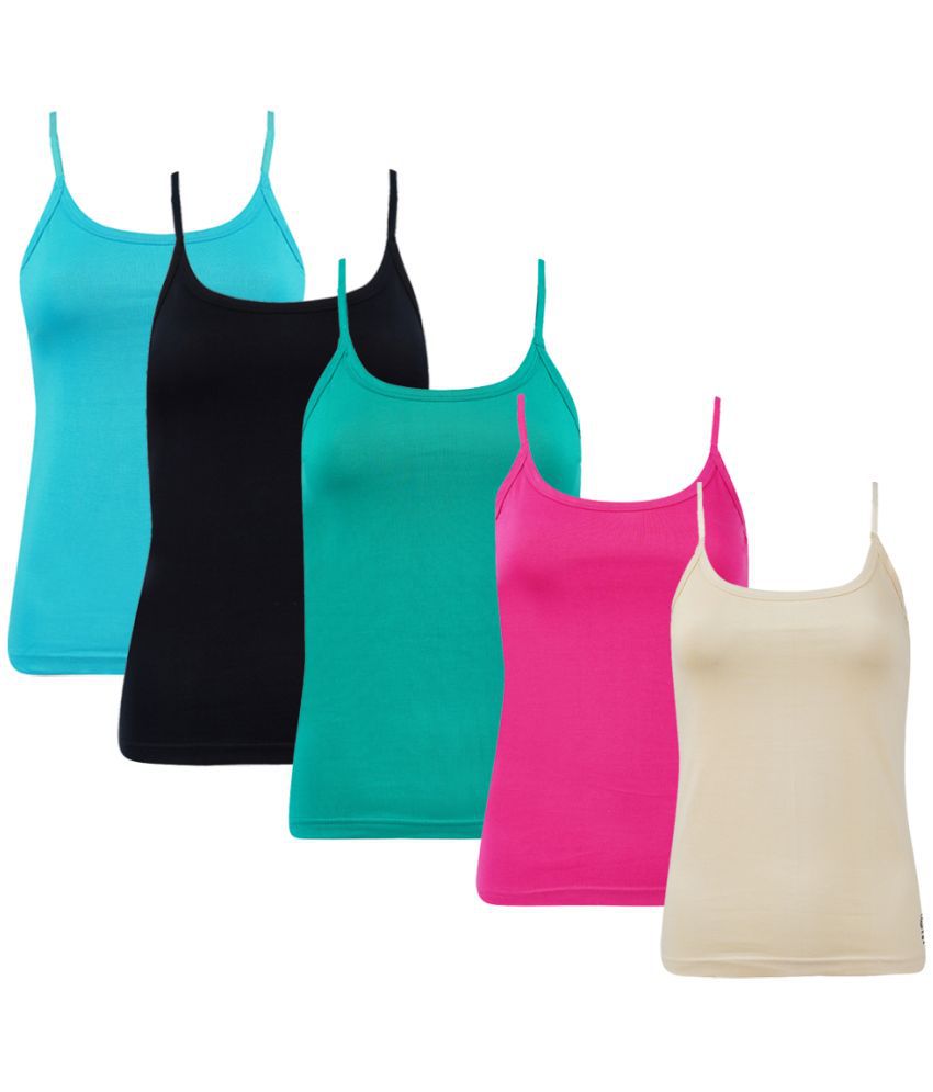     			Outflits Cotton Smoothing Cami Shapewear - Pack of 5