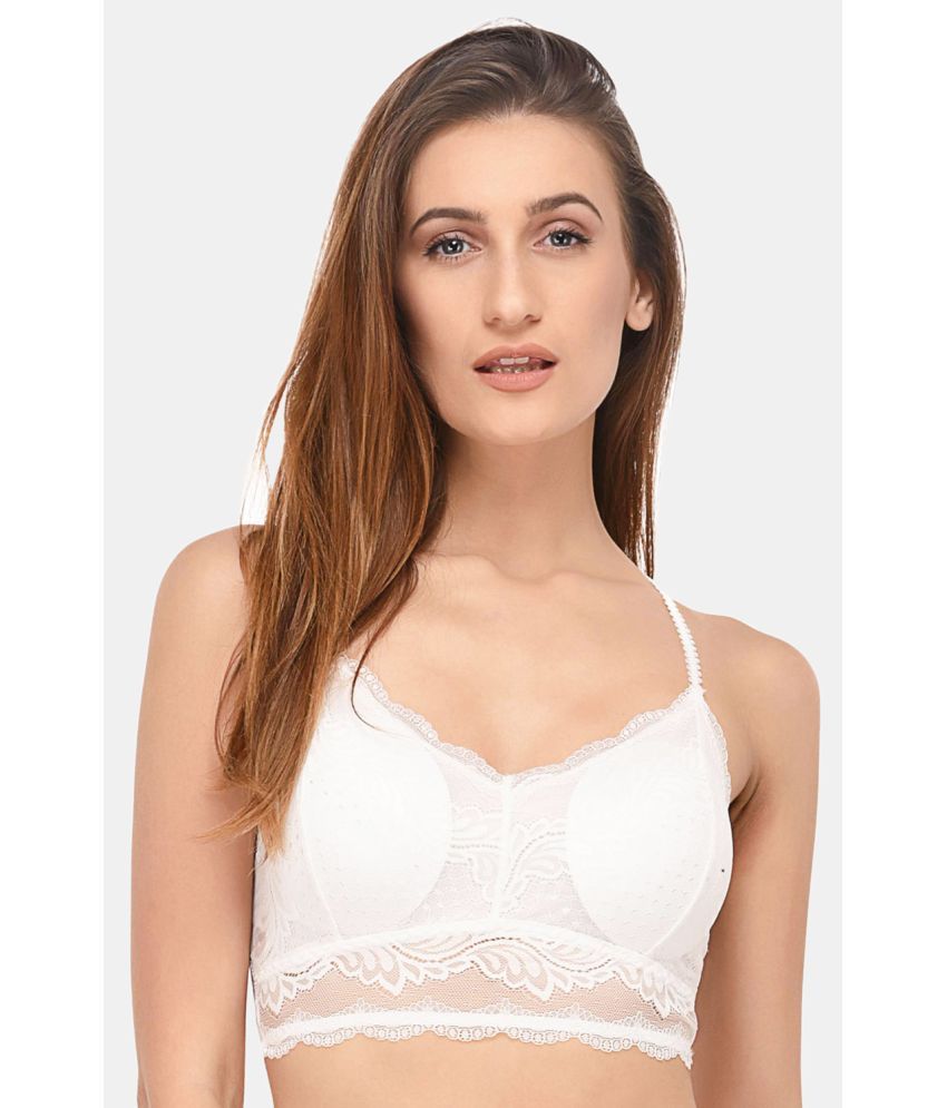white lace bralette