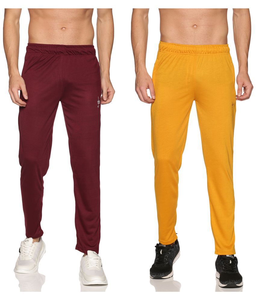 YHA - Polyester Multi Men's Trackpants ( Pack of 2 )