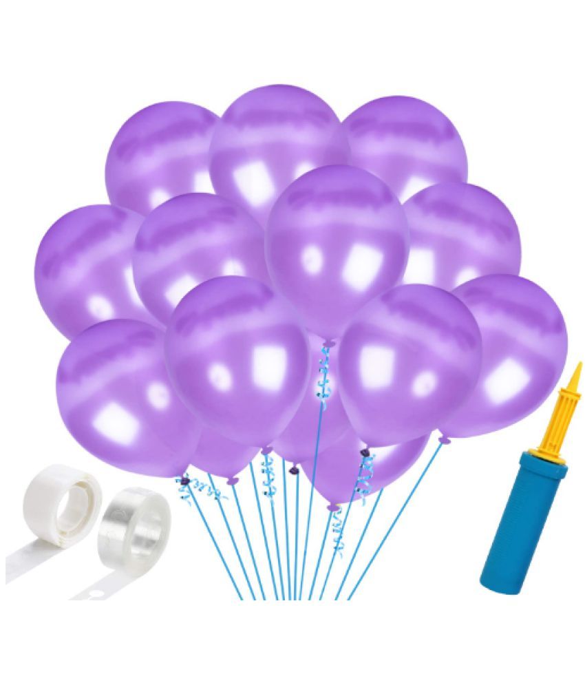     			Blooms EventPurple  HD metallic Balloons -103Pcs