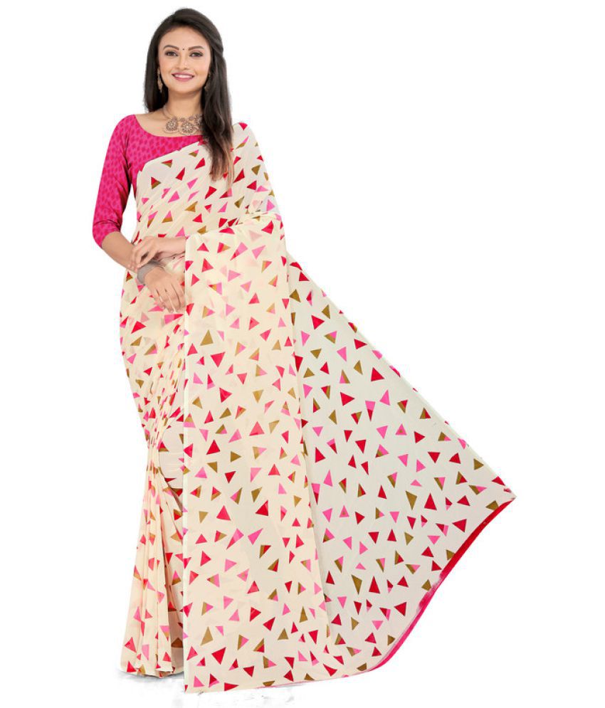     			AARTI SELECTION Pink Georgette Saree -
