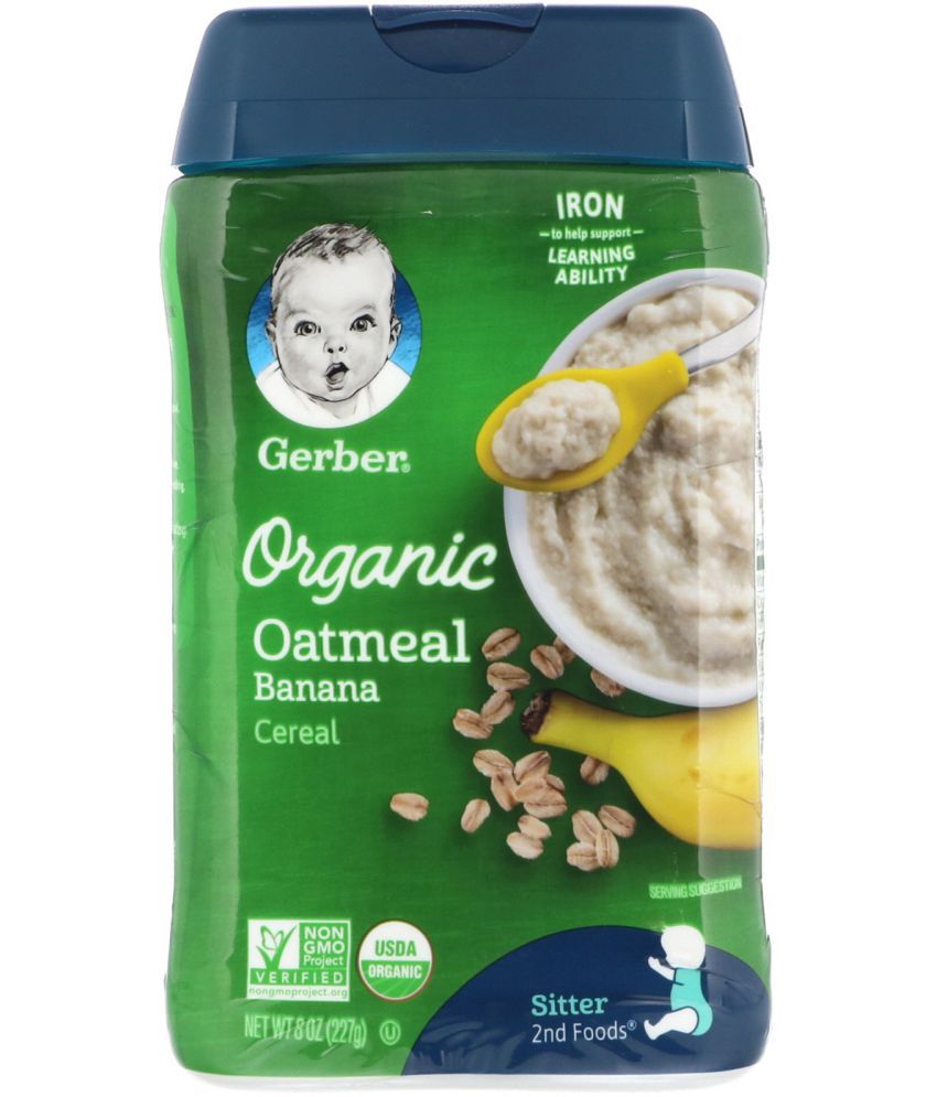 Gerber Oatmeal Banana Infant Cereal for 6 Months + ( 227 gm )