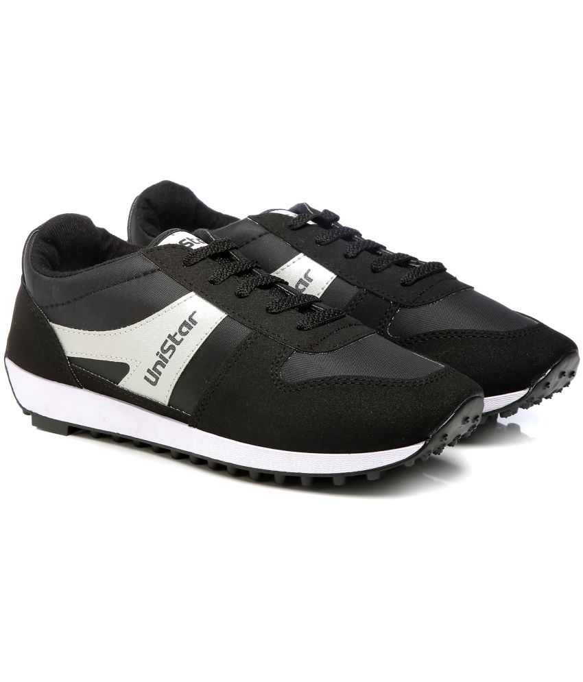     			UniStar Sneakers Black Casual Shoes