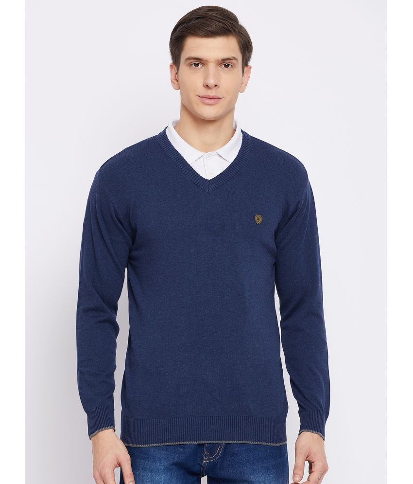     			Duke Navy V Neck Sweater