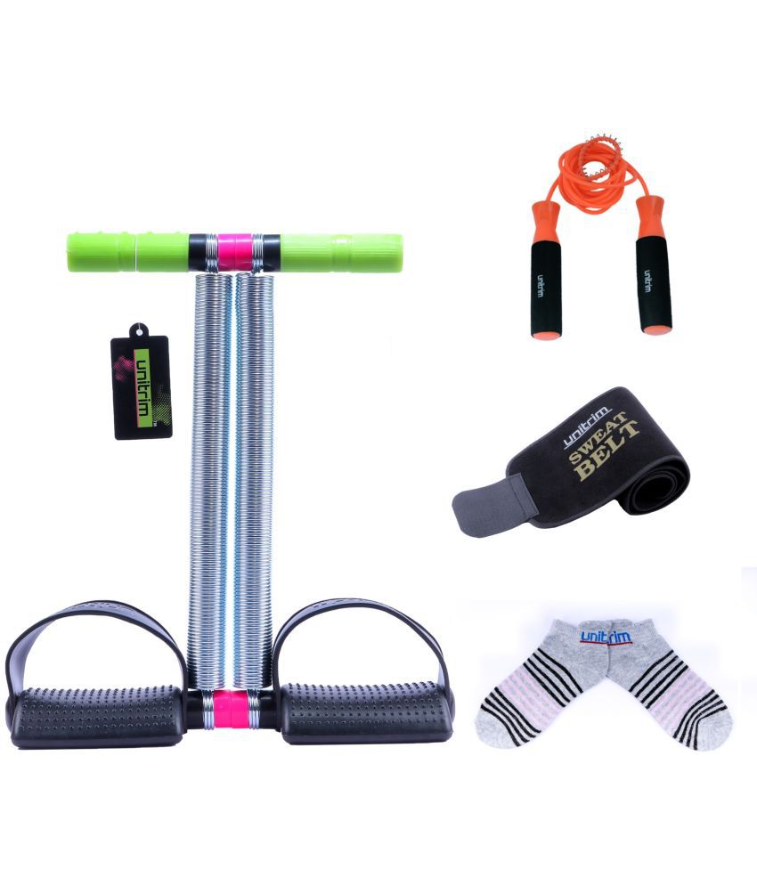 Tummy Trimmer Double Spring Female, Skipping Rope and  Belt Combo