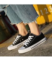 casual black womens shoes