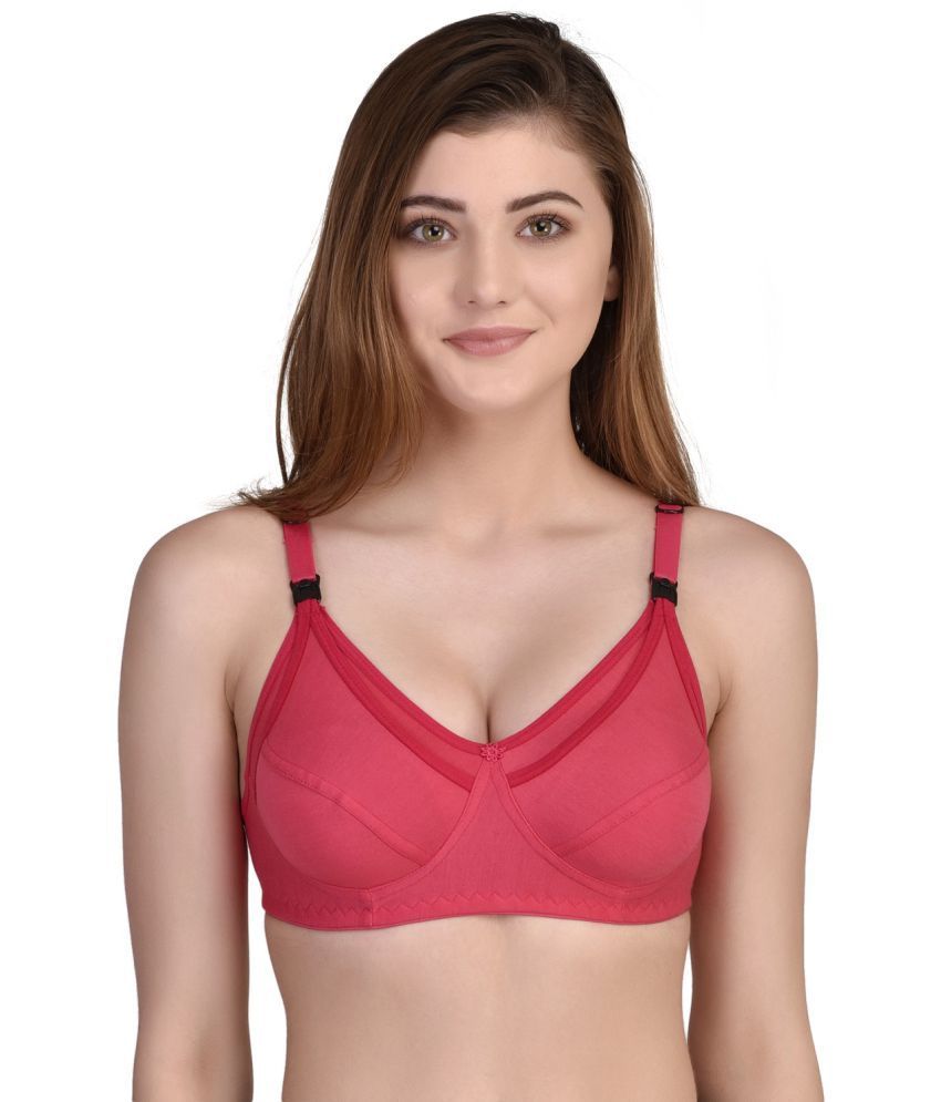     			Desiprime Poly Cotton Everyday Bra - Red Single