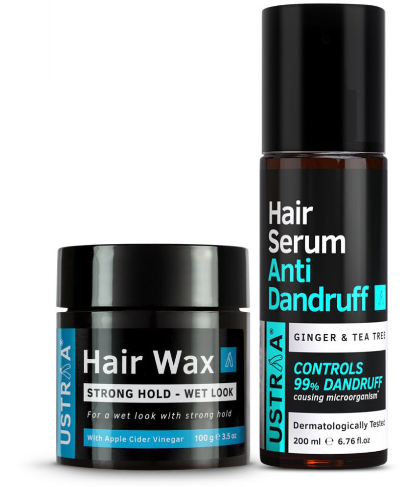     			Ustraa Anti Dandruff Hair Serum 200ml & Hari Wax Wet Look 100g