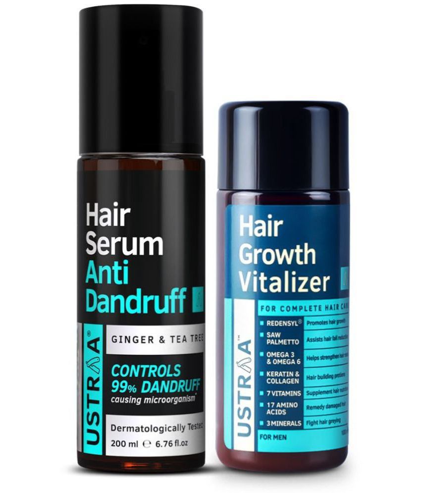     			Ustraa Anti Dandruff Hair Serum 200ml & Hair Growth Vitalizer 100ml