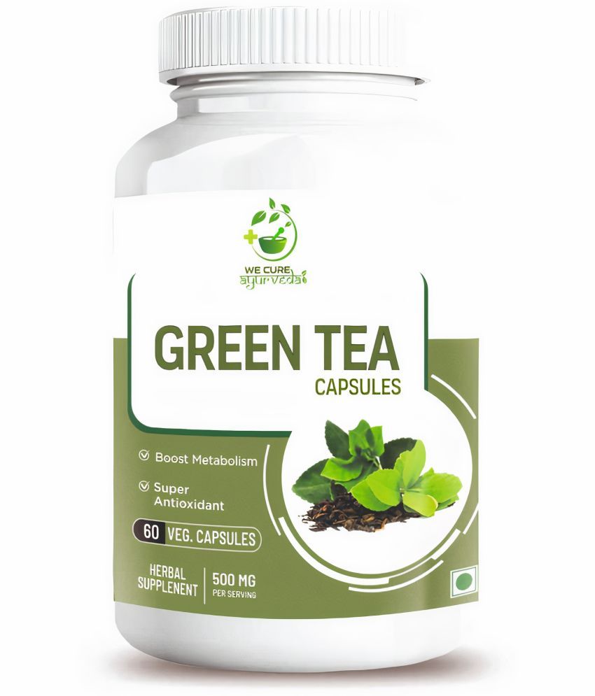 WECURE AYURVEDA Green Tea Capsules For healthy bioactive compounds, May