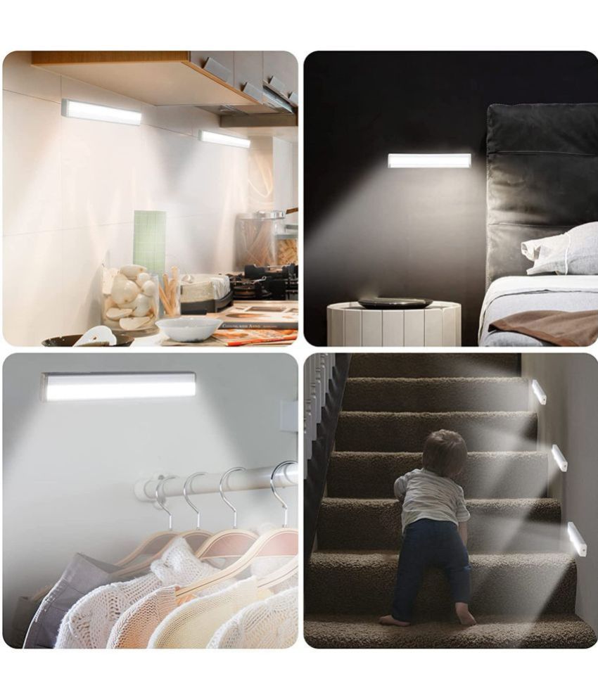 Xergy Motion Sensor Closet Lights, 10 Led Battery Powered Lights Led