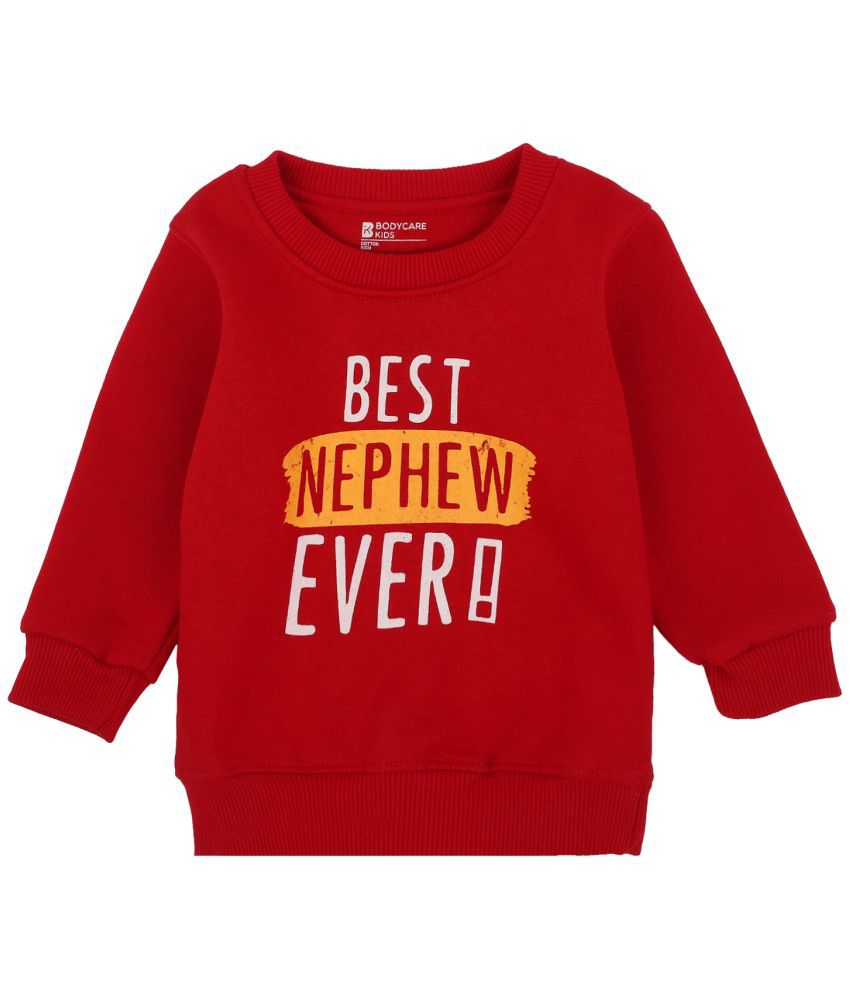     			BOYS SWEAT SHIRT ROUND NECK FULL SLEEVES SOLID MEHROON