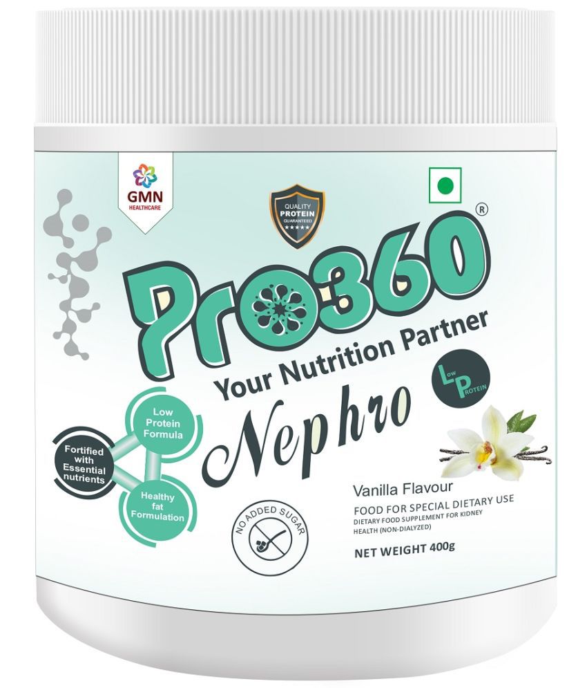 PRO360 Nephro LP Non-Dialysis Protein Health Drink Powder 400 gm Vanilla