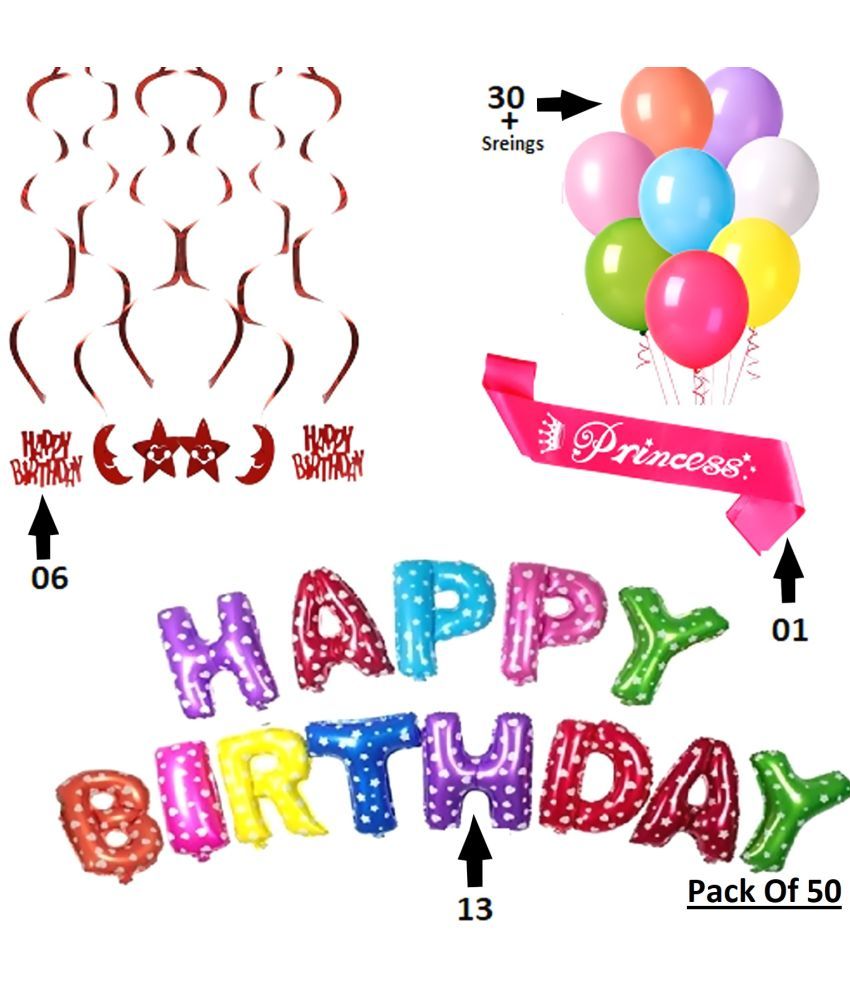 Shopperskart® Happy Birthday Decoration kit For Party Celebration(Pack