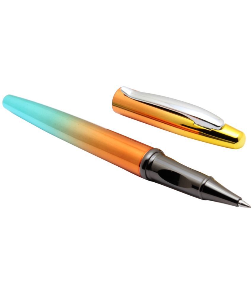     			Srpc Exclusive 3778 Epic Roller ball Pen Rainbow Colors With Chrome Clip - Orange