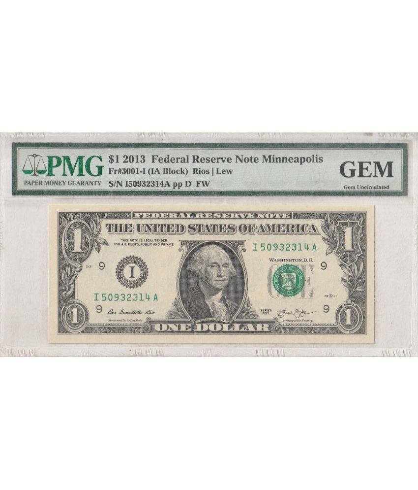     			(PMG Graded) 1 Dollar United States of America GEM Grade Pack of 1
