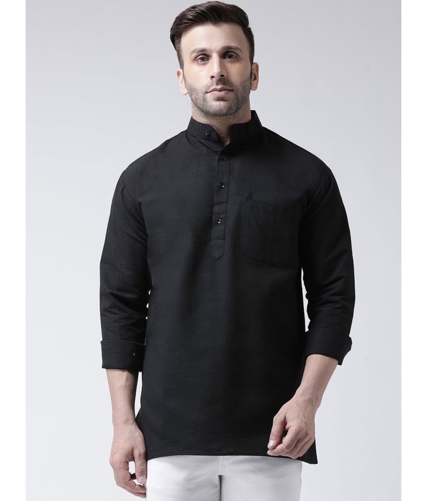     			RIAG Black Cotton Kurta Single