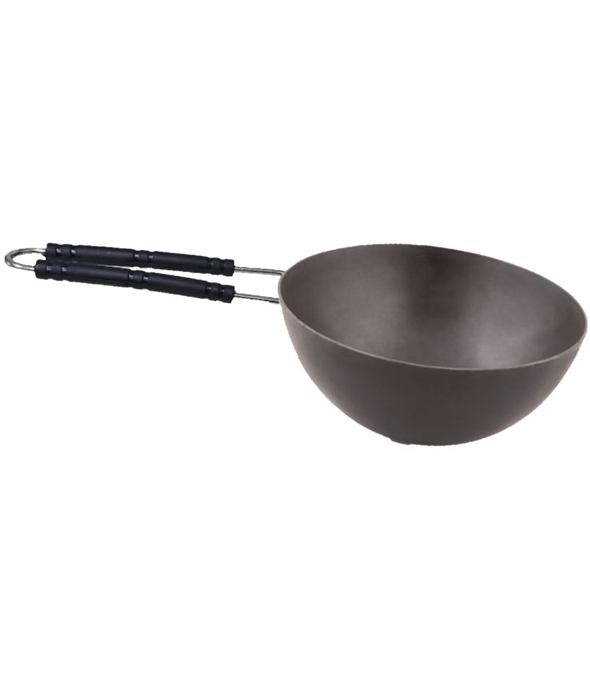     			Veer SS Wire Handle Ms wok 1250 mL