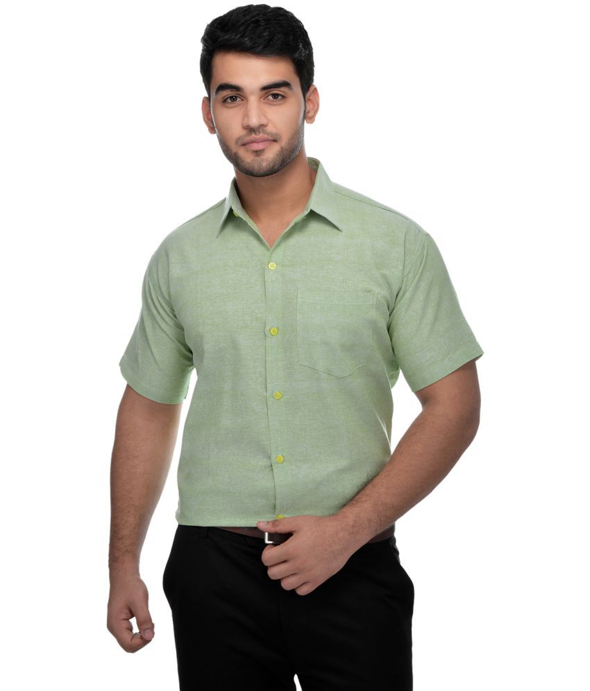     			RIAG 100 Percent Cotton Green Shirt Single