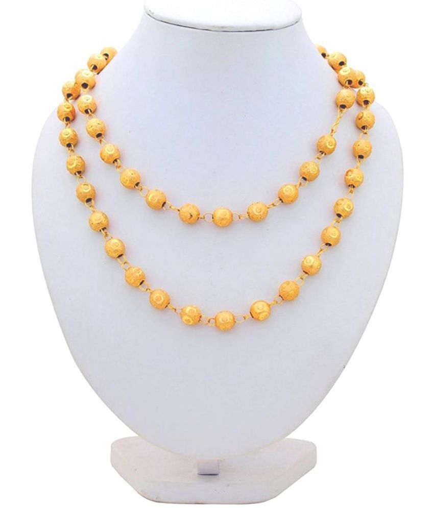     			Traditional Gold Plated Polka Dot Necklace Chain for Women