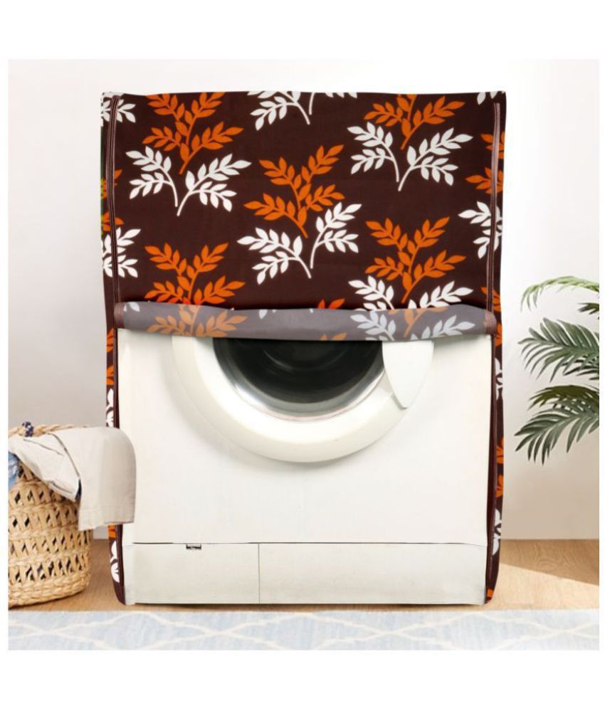     			E-Retailer Single Polyester Brown Washing Machine Cover for Universal Front Load