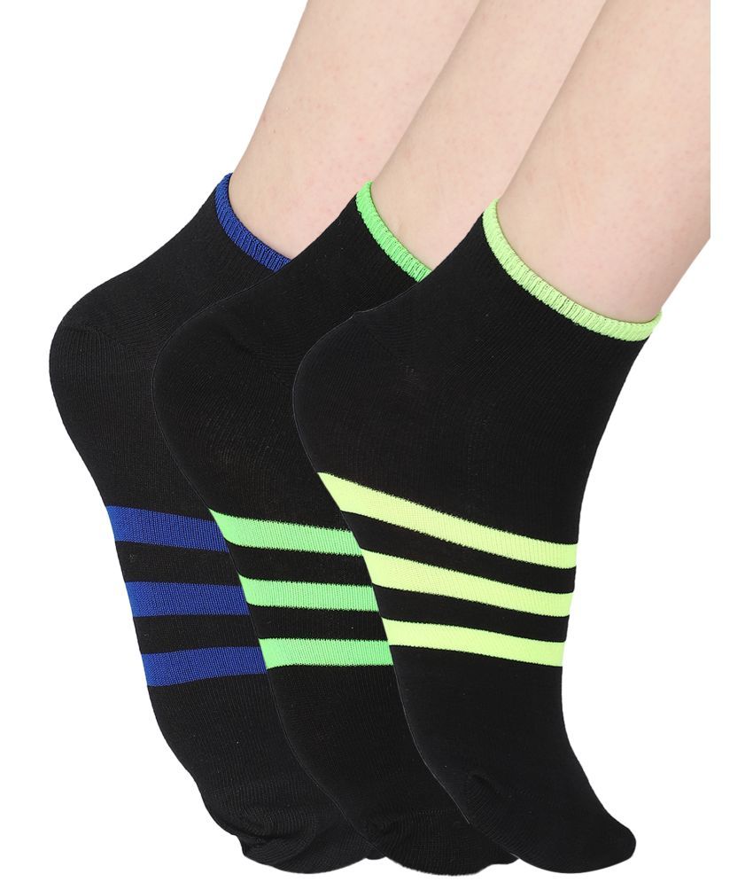     			Bodycare - Multicolor Cotton Women's Ankle Length Socks ( Pack of 3 )