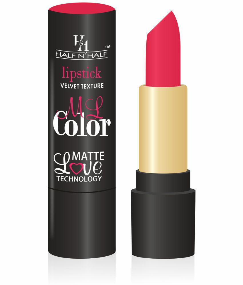     			Half N Half Velvet Matte Texture Lipstick My Color, Russian-Red (3.8gm)