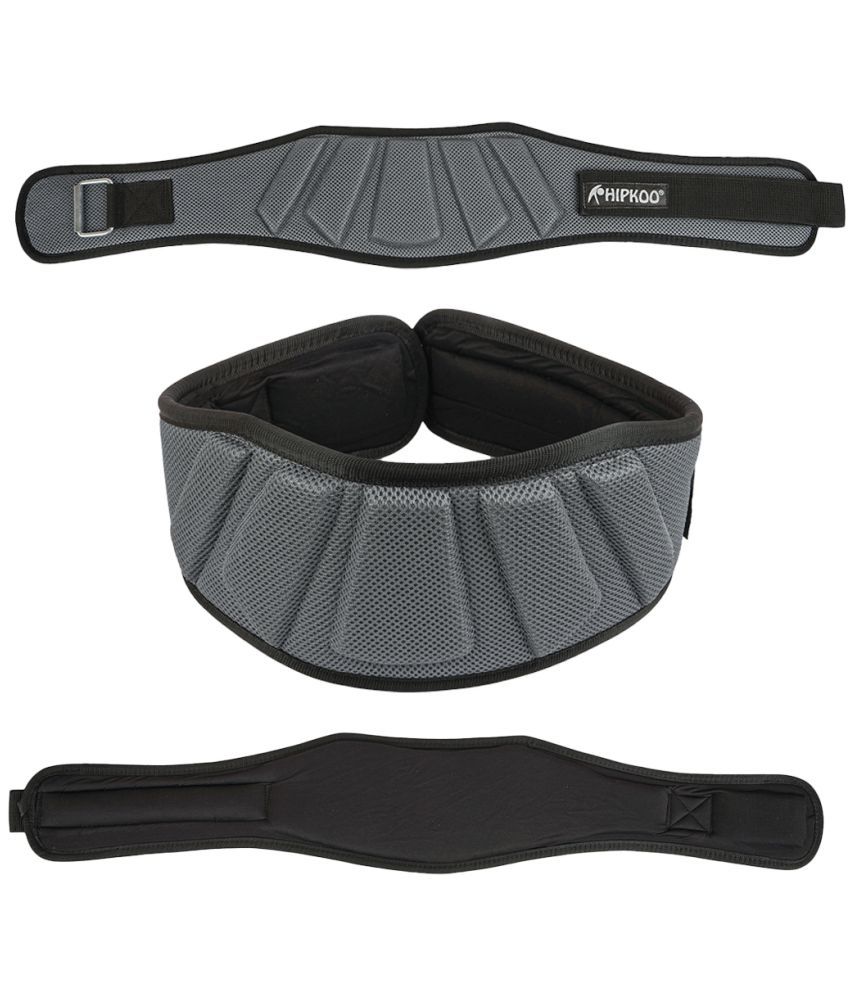    			Hipkoo Sports Grey Non Leather Gym Belt