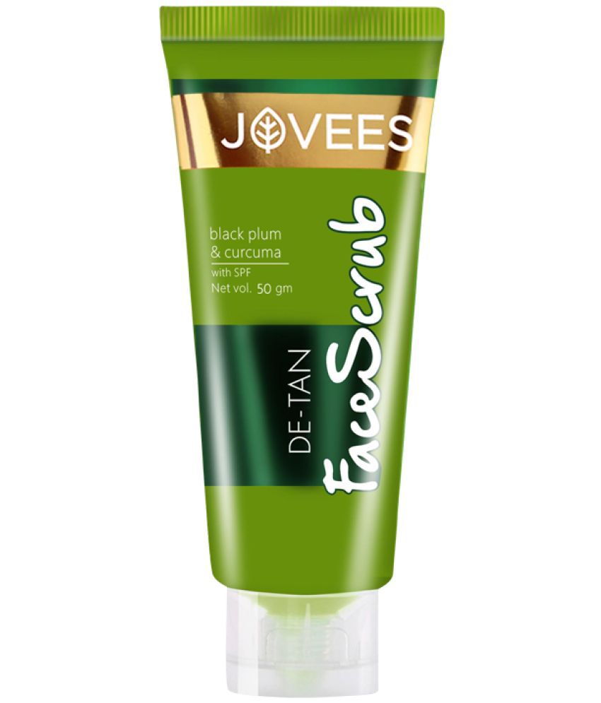     			Jovees Detan Scrub with goodness of Aloe Vera to remove stubborn sun tan |50gm | For All Skin Type