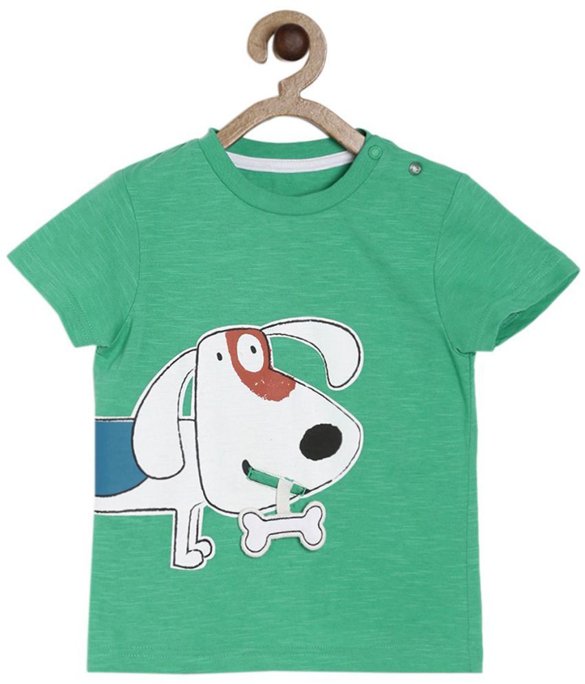     			MINIKLUB Baby Boy Green Color T-Shirt