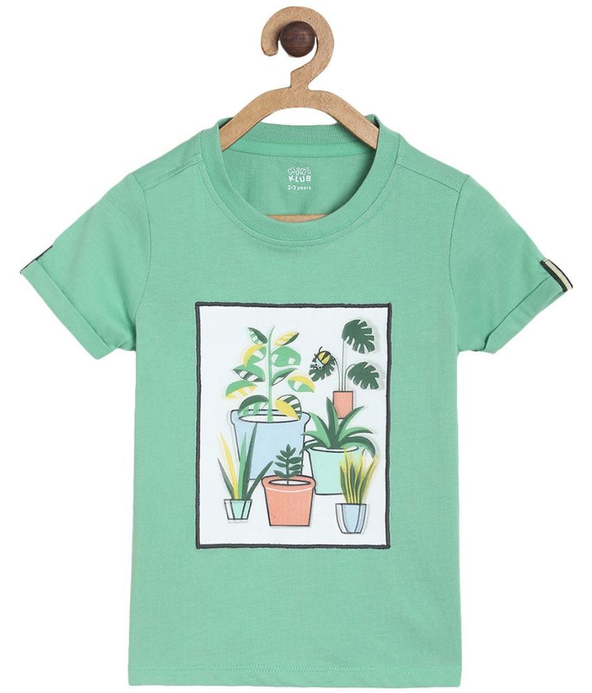     			MINIKLUB Baby Boy Green Color T-Shirt