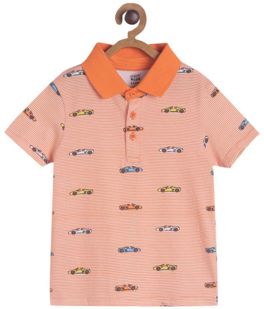     			MINIKLUB Baby Boy Orange Color T-Shirt