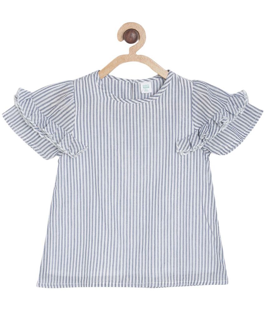     			MINIKLUB Baby Girl Gray Color Woven Top