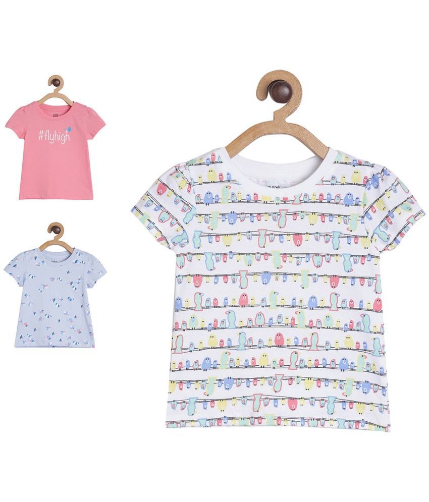     			MINIKLUB Baby Girl Multi Color Pack of 3 Knit Top