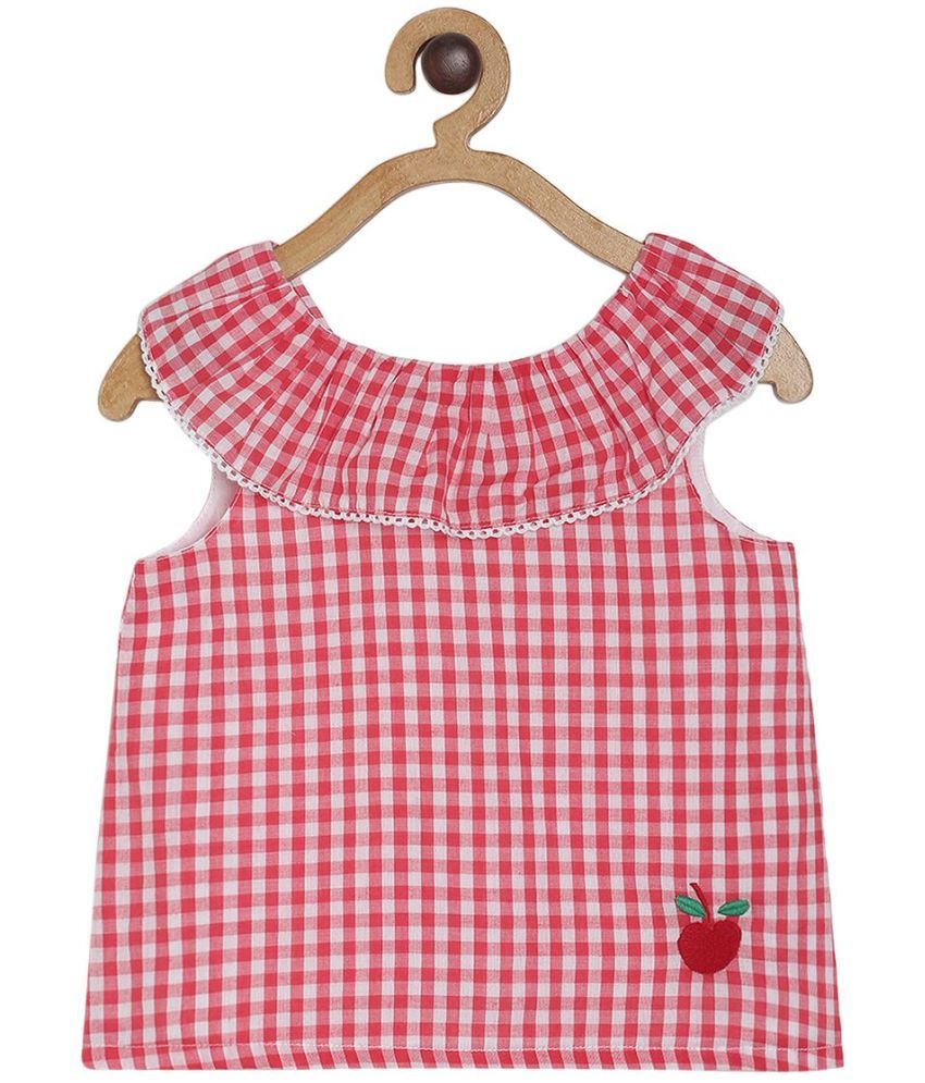     			MINIKLUB Baby Girl Red Color Woven Top