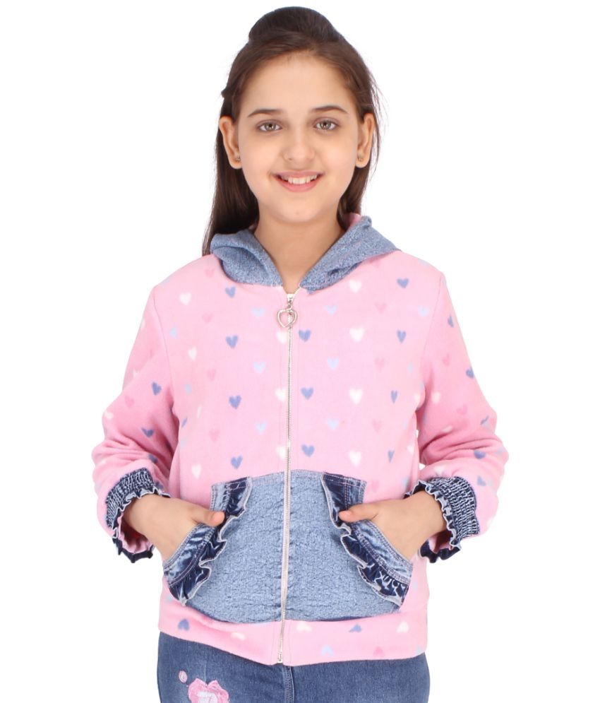     			Cutecumber Single Girls Fleece Sweatshirt ( Pink )