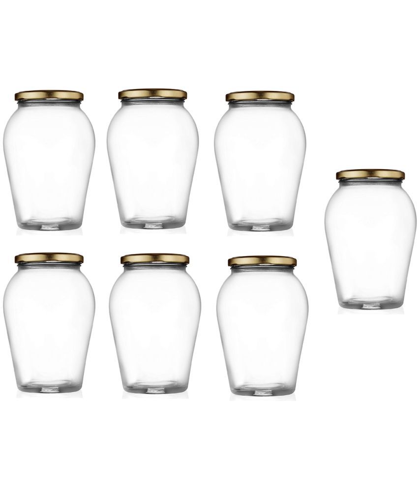     			AFAST Airtight Storage  Glass Food Container Set of 7 500 mL