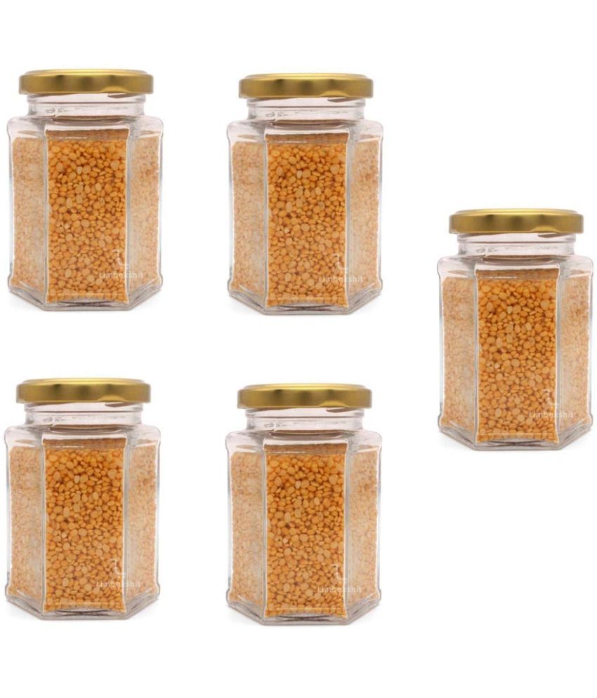     			AFAST Airtight Storage  Glass Food Container Set of 5 250 mL