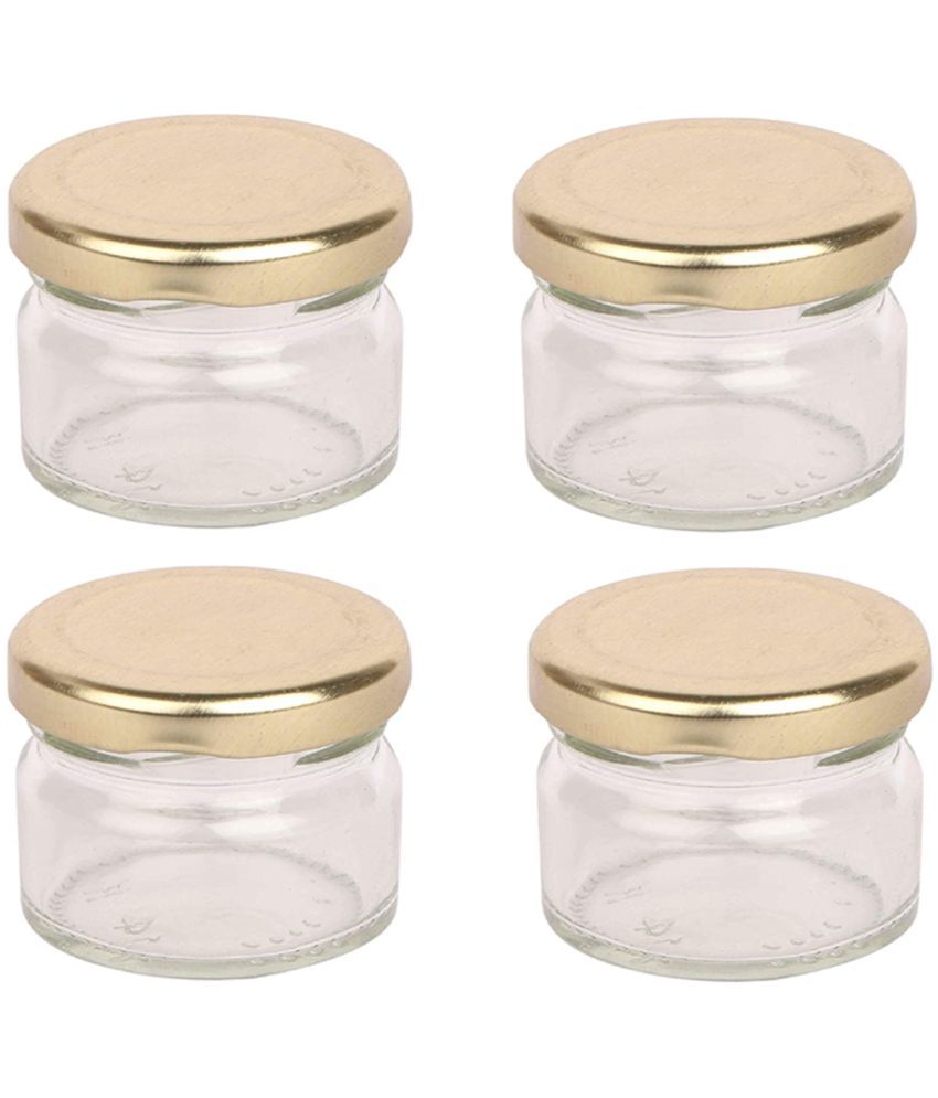     			AFAST Airtight Storage  Glass Food Container Set of 4 100 mL