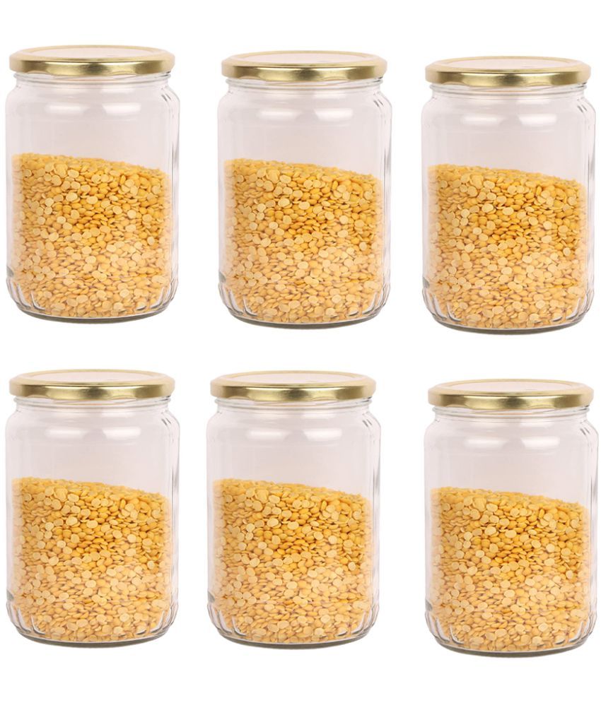     			AFAST Airtight Storage  Glass Food Container Set of 6 400 mL