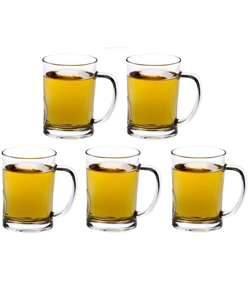     			Afast Beer Mug Glasses Set,  350 ML - (Pack Of 5)