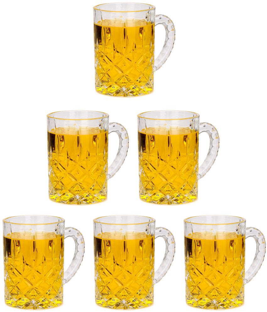     			Afast Beer Mug Glasses Set,  450 ML - (Pack Of 7)