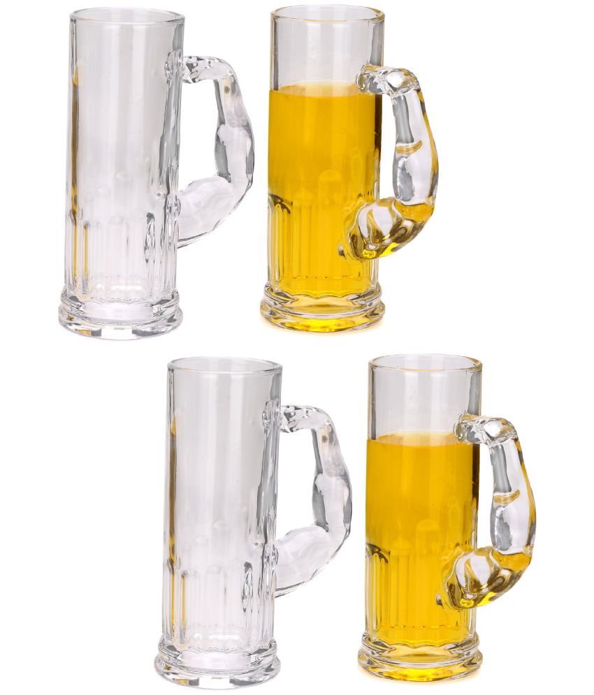     			Afast Beer Mug Glasses Set,  600 ML - (Pack Of 4)